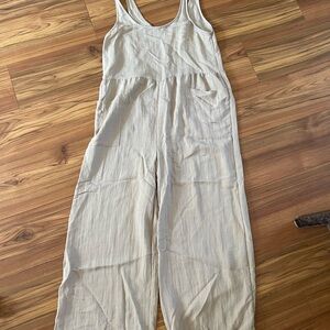 Final Touch Cream Jumpsuit